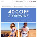 Free Standard Delivery (No Min Spend) @ Jeanswest