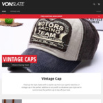 Vintage Baseball Cap 70% off for OzBargainer + Free Shipping -  USD$10.50 (~AUD$13.75) @ VonSlate.com