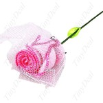 Single Rose Design Facial Handkerchief with Meshed Wrapper $1.44+Free Shipping - TinyDeal.com
