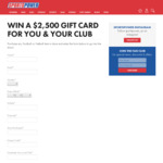 Win a $2,500 Gift Card for You & Your Club