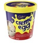 Cadbury Icecream Tubs 473 mL (Creme Egg, Picnic, Crunchy) $3.50 (Was $7.00) @ Coles