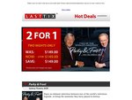 2 for 1 Tix (149.00) to Michael Parkinson and David Frost at Syd Theatre Company