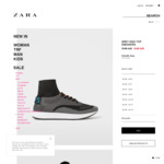 Grey High Top Sneakers $19.95 @ Zara