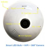 LED Bulb With Integrated 3D Panoramic HD IP Camera $119.90 Delivered @ CCtv4oz