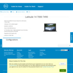 Dell Latitude 14 7490 $1379 14" FullHD Touch i5-8350U 16GB 256GB SSD (Was $2286.10) @ Dell Outlet