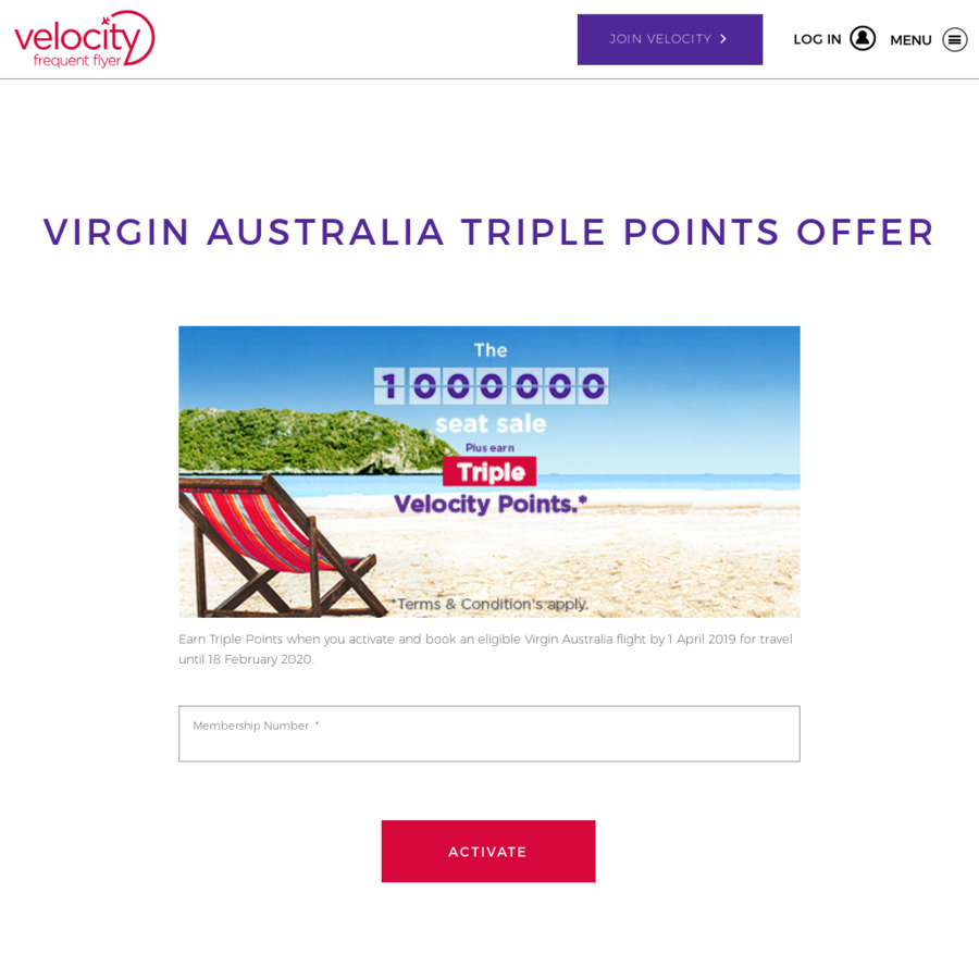 Triple Velocity Points for Virgin Australia Bookings OzBargain