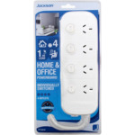 ½ Price Jackson 4 Outlet Individually Switched Powerboard with 1 Metre Lead $9.99 Each @ Woolworths Online Only