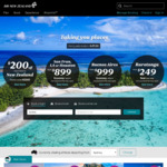 $200 off Return Fares to New Zealand @ Air New Zealand
