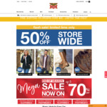 50% off Storewide (Excludes Clearance) @ Rivers (Free Shipping on $40+ Spend)