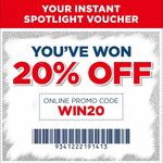 20% off Spotlight (Online and in-Store) - VIP Members Only