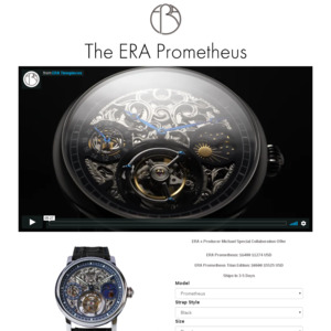 The ERA Prometheus Tourbillon 1 298 USD AUD 1 915 Delivered GST ERA Time Pieces OzBargain