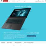 IdeaPad L340 (17) Gaming (i7-9750h, 16GB RAM, 1TB HDD) $1681.30 Delivered (Stack with 14% ShopBack Cashback - EXPIRED) @ Lenovo