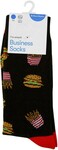 Brilliant Basics Men's Fast Food (and Other Designs) Business Socks - Black - Size 7-12 $1 (Usually $2) @ Big W