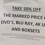 [WA] 50% Off DVD, Blu-Ray, 4K Media, Boxsets (Today Only, Excludes Music) @ Sanity Garden City Booragoon (WA)