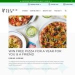 Win a Year's Worth of Pizza for You and a Friend @ Pacific Fair from AMP Capital [Open Aus-Wide, but Prize Location Is QLD]