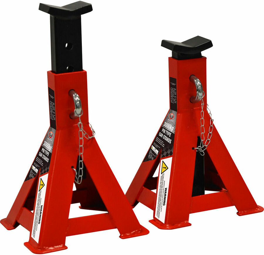 car jack stands with safety bar