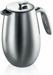 Bodum Columbia French Press, Double Wall, Stainless Steel, 1L $84.95 Delivered ($76.45 Delivered with 1st Order) @ Bodum