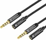 T Tersely 1m+2m (2-pack) 3.5mm Gold-Plated Audio Extension Cables $8.45 + Delivery ($0 with Prime/ $39 Spend) @ Statco Amazon AU