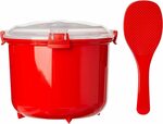 Sistema 1110ZS Microwave Rice Steamer, Red, 2.6l $10 (Was $17) + Delivery ($0 with Prime/ $39 Spend) @ Amazon AU