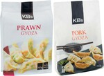 ½ Price KB's Gyoza 750g $8.50, KB’s Squid/Prawns/Whiting $3.75, SunRice Medium Grain Rice 5kg $8 @ Coles