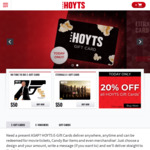 20% off Hoyts Gift Cards @ Hoyts