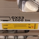 [QLD] LEDARE LED Bulb GX53 1000 Lumen- $8 (RRP $20), 600 lumen - $5 (RRP $16)  in-Store @ IKEA (North Lakes)