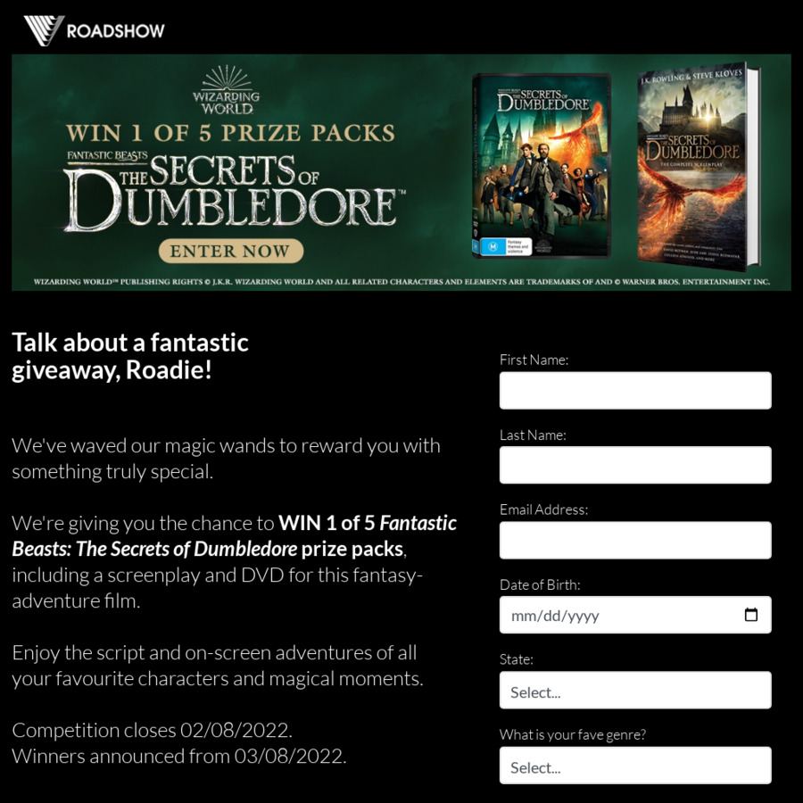 secrets of dumbledore screenplay