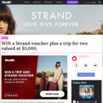 Win a $3,000 Strand Voucher and $2,000 Travel Voucher from Mamamia
