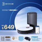ECOVACS DEEBOT OZMO T8+ Robotic Vacuum Cleaner with Bonus Accessories $551.65 ($538.67 eBay+) Delivered @ ECOVACS Robotics eBay