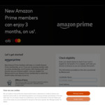 Free 3 Months or $15 Credit for Amazon Prime with Citi Mastercard @ Mastercard