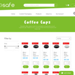 [VIC] 30% off Disposable Coffee Cups + GST & Free Delivery / 45% off + GST Pickup @ Equosafe (Metro Melbourne Only)