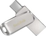 SanDisk Ultra Dual Drive Luxe USB Type-C Flash Drive 512GB $60, 1TB $112.94 Delivered @ Amazon AU
