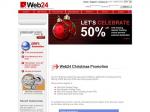 Web24 50% Off Web Hosting/Virtual Private Server Christmas Promotion
