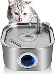 Ofat Home Cat Stainless Steel Water Fountain $47. 19 Delivered ($0 with Prime/ $59) @ Ofat Home All via Amazon
