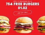 [NSW] 754 Free Burgers from 10:30am, Thursday (1/2) @ Grill'd (Baulkham Hills)