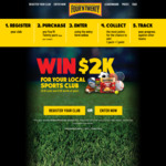 Win $1,000 to Be Deposited to Your Local Sporting Club + 11 Cartons (240x175g) of Meat Pies from Four'n Twenty