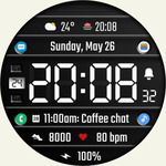 [Android, WearOS] Free Watch Face - DADAM75 Digital Watch Face (Was A$1.49) @ Google Play