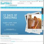 SurfStitch 20% off for Purchases above $80