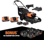 AEG 36V (18V X 2) 18" FUSION Lawn Mower Kit + 4x Batteries via Redemption $899 + Delivery ($0 C&C) @ Bunnings