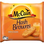 McCain Hash Browns 750g Packs 2x for $7 (Save $4.60) @ Woolworths