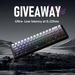 Win a EWEADN Battle68 Grey Gradient Magnetic Switch Keyboard from EWEADN