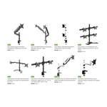 Vision Mounts Quad/Dual/Single Monitor Desk Arms $7/$10/$15 (Was $99) + Shipping ($0 VIC C&C) @ Hobby Warehouse