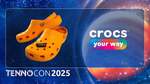 Win 1 of 3 Orange Crocs Clog + Limited Edition Warframe Jibbitz from Digital Extremes