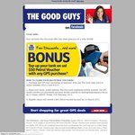 $50 Fuel Voucher with GPS Purchase + $1 Delivery. - Good Guys. [Existing Signups only]