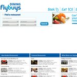 FREE 500 Flybuys Points for Book & Dine Online or Apps