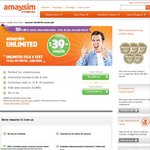 Amaysim UNLIMITED 50% off First Month ($19.95) Ends 30 September