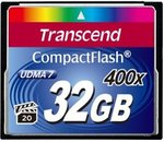 Transcend 32 GB Compact Flash Card 400X $42.34 USD Delivered, Cheapest So Far ! from Amazon US
