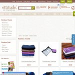 20% off on All Ettitude's Bamboo Towels & Bamboo Bathrobes