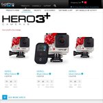 GoPro Hero 3+ (All Editions) Free 32GB Card and Free AU Shipping from $199US