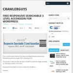 FREE Responsive Searchable Accordion for WordPress (Save $11)